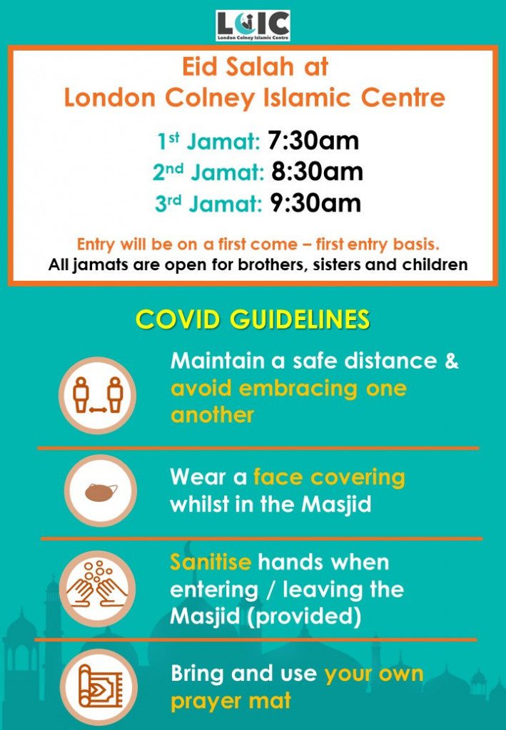 Eid ul Fitr Announcement London Colney Islamic Centre